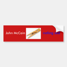 John McCain, asistente de votación Etiqueta De Parachoque