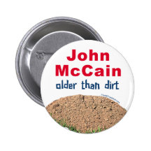 John McCain más viejo que la suciedad Pin