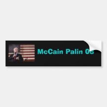 john.mccain, McCain Palin 08 Pegatina De Parachoque