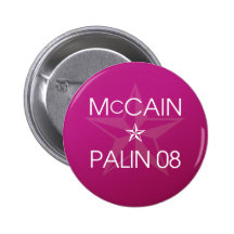 John McCain * Sarah Palin 2008 Pin
