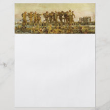 John Singer Sargent - proveído de gas Tarjetas Informativas