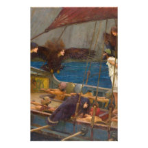 John William Waterhouse - Ulises y las sirenas Papeleria De Diseño