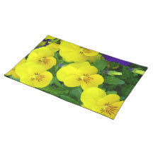 Johnny amarillo salta encima de las flores Placema Manteles