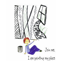 Join me.I am painting my place camisetas