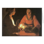 Jorte de la Tour, el niño recién nacido 1645 Felicitaciones