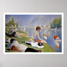 Jorte Seurat - bañistas en Asnières Poster