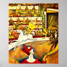 Jorte Seurat - el circo - Le Cirque Poster
