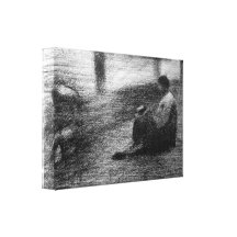 Jorte Seurat - lavadero en la línea Impresión De Lienzo