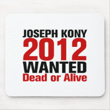 José Kony 2012 querido Tapetes De Ratón