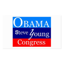 jóvenes de obama steve plantillas de tarjeta de negocio