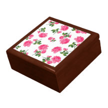 Joyería de los rosas/caja de regalo rosadas - blan