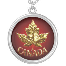Joyería del recuerdo de Canadá del oro del collar 