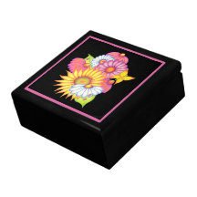 Joyero de la mariquita del girasol cajas de regalo