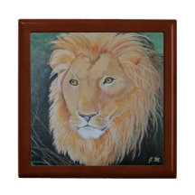 Joyero del orgullo del león caja de joyas