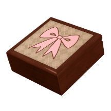 Joyero rosado del arco caja de joyas