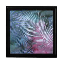 Joyero tropical del batik caja de joyas