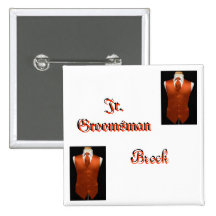 Jr. Padrino de boda Pins