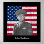 Juan Basilone y la bandera americana Impresiones