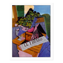 Juan Gris "un pote de geranios " Tarjetas Postales