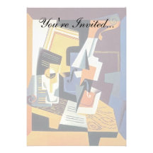 Juan Gris - violín y vidrio Invitación