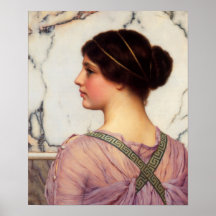 Juan Guillermo Godward - un precioso griego Poster