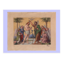 JUAN QUE BAUTIZA A JESÚS POSTAL