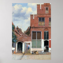 Juan Vermeer, la pequeña calle Posters