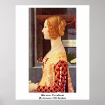 Juana Tornabuoni de Domenico Ghirlandaio Poster