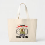 Jubileo de diamante 1952-2012 bolsas lienzo
