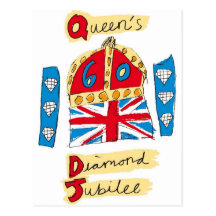 jubileo de diamante de la reina Elizabeth 2012 Tarjetas Postales