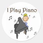 Juego al pegatina de los pegatinas del piano