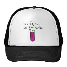 Juego con las sustancias químicas gorros bordados