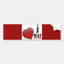 JUEGO CON VOLEIBOL DEL CORAZÓN ETIQUETA DE PARACHOQUE