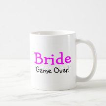 Juego de la novia encima tazas