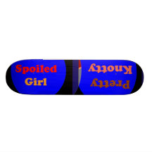 Juego de NOVINO con el chica estropeado nudoso bon Patineta Personalizada