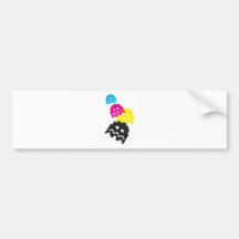 Juego de ordenador pegatina de parachoque