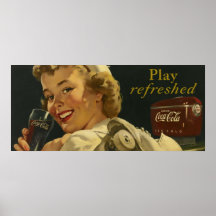 Juego del chica de Gil Elvgren del anuncio del vin Posters