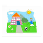 Juego del jardín postales