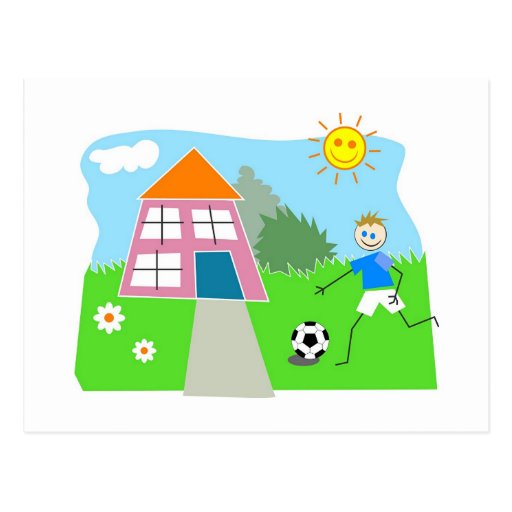 Juego del jardín postales