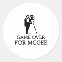 Juego encima para Mcgee Pegatinas