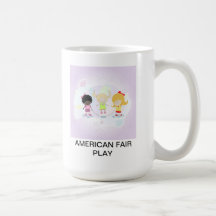 Juego justo americano tazas de café