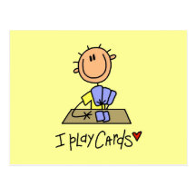 Juego las camisetas y los regalos de las tarjetas tarjetas postales