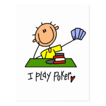 Juego las camisetas y los regalos del póker tarjetas postales
