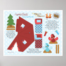 Juego-Sistema que acampa de los pájaros del alboro Poster