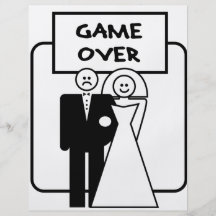"Juego sobre" boda Flyer Personalizado