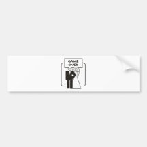 Juego sobre boda pegatina de parachoque