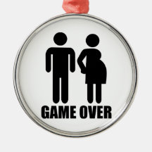 Juego sobre embarazo adornos de navidad