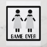juego sobre icono lesbiano de los pares tarjeta publicitaria