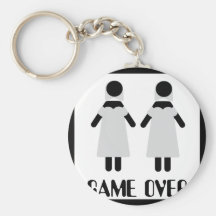 juego sobre icono lesbiano de los pares llavero personalizado