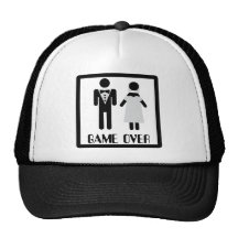 juego sobre icono nupcial de los pares gorra